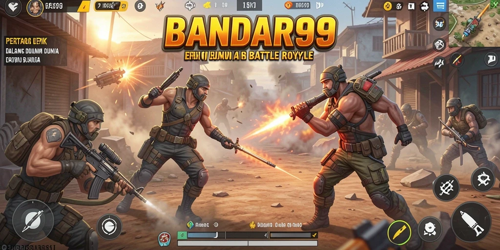 Tangkap aksi seru gameplay Battle Royale di BANDAR99.