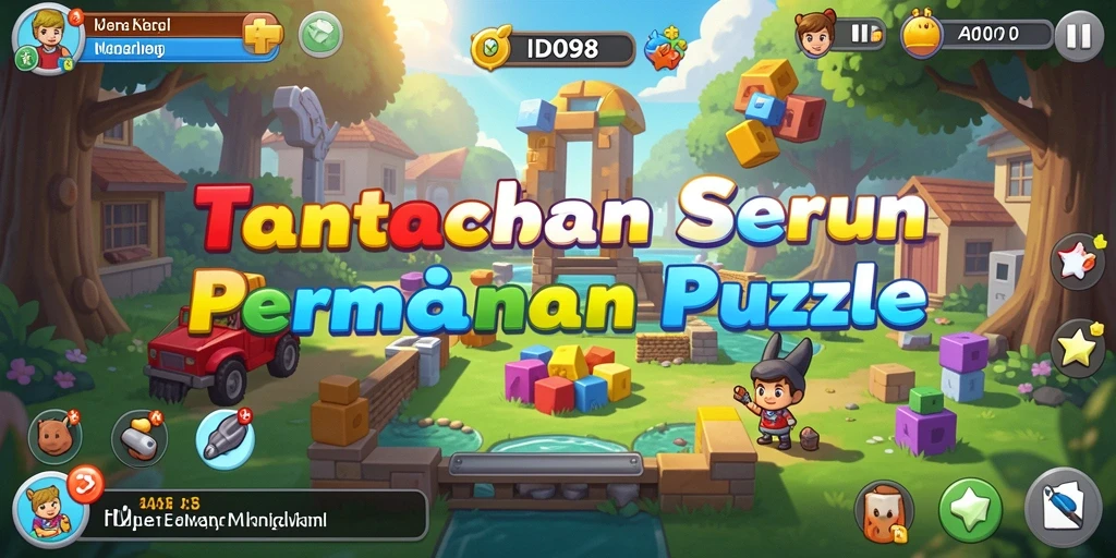 Tangkapan layar gameplay ID098 yang menampilkan tantangan Puzzle seru.