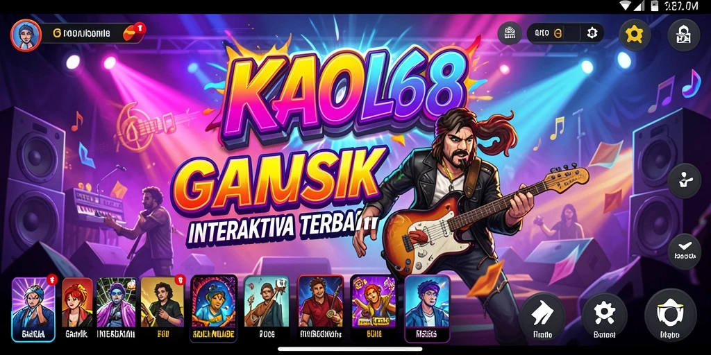 Tampilan gameplay KAOL68 yang penuh warna dan interaktif.
