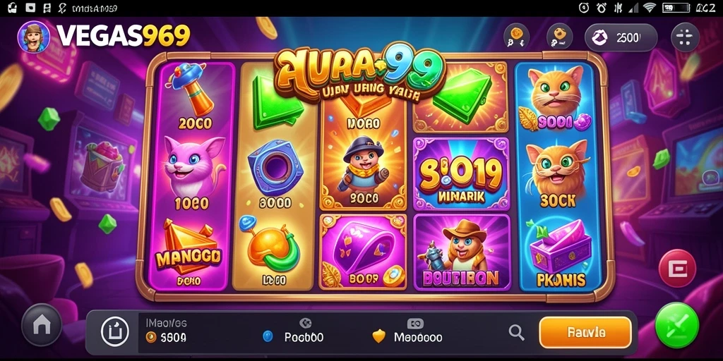 Screenshot gameplay menarik dari VEGAS969 yang menunjukkan fitur Slot.
